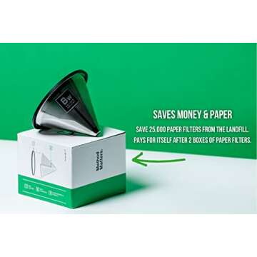 Barista Warrior Pour Over Coffee Filter - Eco-Friendly Brew