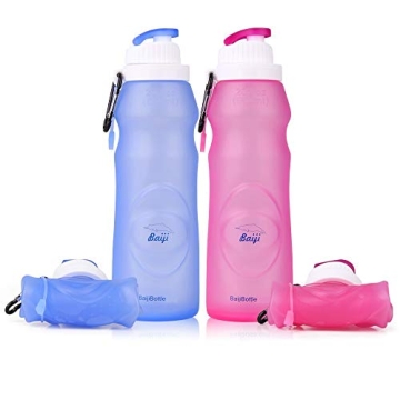 Baiji Collapsible Silicone Water Bottle - Eco-Friendly & Portable Hydration
