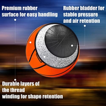 Amoupup Glow in The Dark Basketball for Fun Night Games