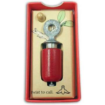 Audubon Bird Call in Red Gift Box - Perfect for Home & Garden Lovers