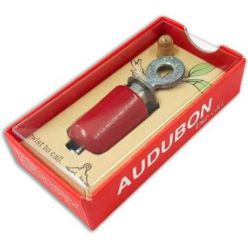 Audubon Bird Call Red Gift Box - Nature's Sounds at Home