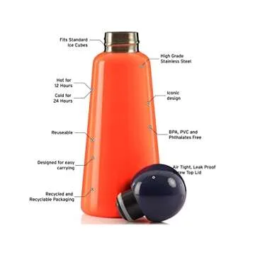 Lund London 500ml Skittle Bottle - Eco-Friendly & Stylish Water Bottle