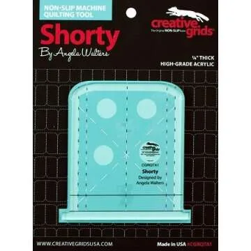 Creative Grids Machine Quilting Tool 4 Pack Squiggy, Archie, Shorty, Slim