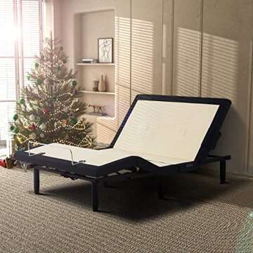 Applied Sleep Pro Queen Adjustable Bed Frame with Wireless Remote & Massage