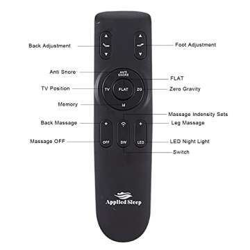 Applied Sleep Pro Queen Adjustable Bed Frame for Comfort