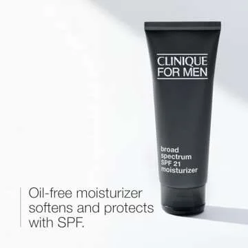 Clinique For Men Broad Spectrum SPF 21 Facial Moisturizer | Hydrating + Protecting, 3.4 Fl Oz