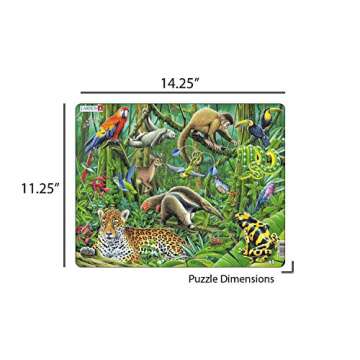 Larsen Puzzles South American Rainforest 70 Piece Children's Jigsaw Puzzle