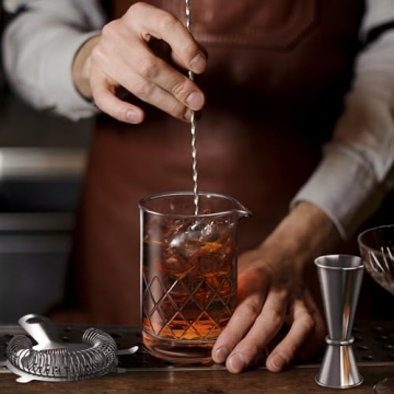 MOFADO Crystal Cocktail Mixing Glass Set - Elegant Gift Set!