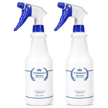 Bealee 2 Pack 24 Oz Plastic Spray Bottles for All Purposes