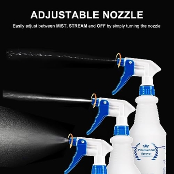 Bealee All-Purpose 24 Oz Spray Bottles 2 Pack