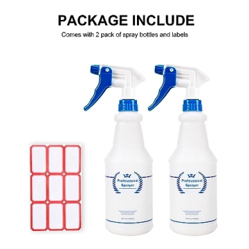 Bealee All-Purpose 24 Oz Spray Bottles 2 Pack