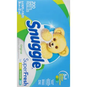 Snuggle Plus SuperFresh Dryer Sheets with Odor Control, 200 Count