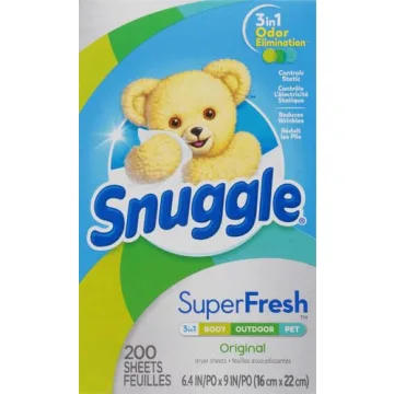 Snuggle Plus SuperFresh Dryer Sheets with Odor Control, 200 Count