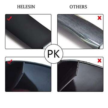 Forlivese Kitchen Silicone Stove Covers, Easy Clean Heat Resistant Stove Counter Gap Coverr, Oven Gap Filler Between Counter, Stovetop, Oven, Stove Side Gap Covers (21 Inches, Black）