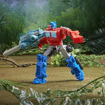 Transformers: Rise of The Beasts Movie Beast Alliance Beast Weaponizers 2-Pack Optimus Prime & Chainclaw Toys, Age 6 and Up, 5-inch