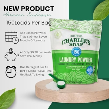 Fragrance Free Hypoallergenic Eco Friendly Laundry Powder