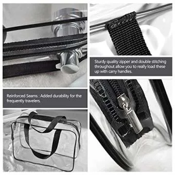 3Pcs Travel Toiletry Bag Set for Men and Women - Waterproof