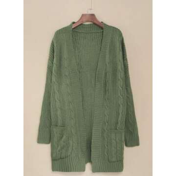 Plus Size Chunky Knit Cardigan for Women by Dokotoo