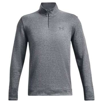 Under Armour Mens Storm SweaterFleece Quarter Zip - Pitch Gray
