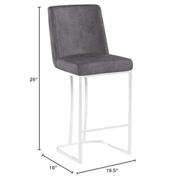 Heidi Velvet Counter Stool - Chic & Comfortable Design