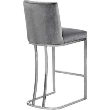 Heidi Velvet Counter Stool - Chic & Comfortable Design