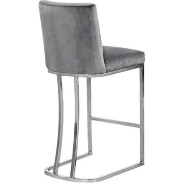 Heidi Velvet Counter Stool - Chic & Comfortable Design