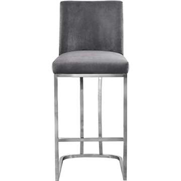 Heidi Velvet Counter Stool - Chic & Comfortable Design