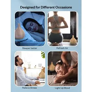500ml Essential Oil Diffuser with Auto Shut-Off & Quiet Operation