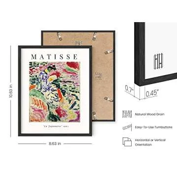 HAUS AND HUES Aesthetic Posters, Matisse Poster - Set of 6 Matisse Wall Art, Wall Posters Aesthetic, Matisse Prints, Art Exhibition Poster, Mattise Art (8" x 10", UNFRAMED)