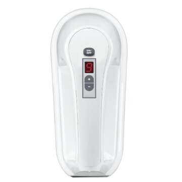 Cuisinart HM-90S Power Advantage Plus 9-Speed Handheld Mixer with Storage Case, White