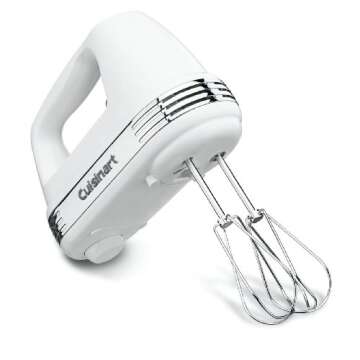 Cuisinart HM-90S Power Advantage Plus 9-Speed Handheld Mixer with Storage Case, White