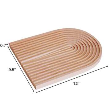 Decorative Wood Cutting Board for Kitchen Home Decor, Wooden Serving Tray for Breakfast Dinner Party, Bead Boards for Jewelry Making