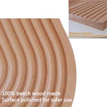 Decorative Wood Cutting Board for Kitchen Home Decor, Wooden Serving Tray for Breakfast Dinner Party, Bead Boards for Jewelry Making