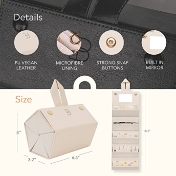 Travel Jewelry Organizer - Luxurious and Compact Design