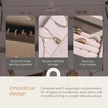 Travel Jewelry Organizer - Luxurious and Compact Design