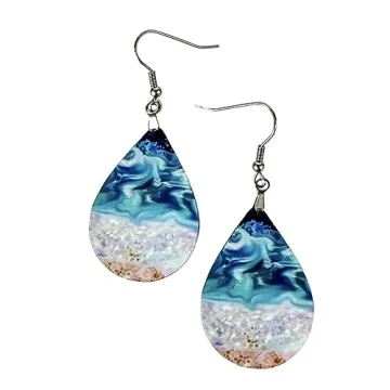 Beach Earrings for Women Summer Ocean Coastal Jewelry