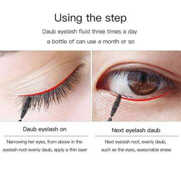 Pudaier Eyelash Growth Serum for Eyebrow Lash Irritation – Rapid Regrowth 100% Natural FDA Allergy Tested Unique Formula for All Skin Types (6 mL)