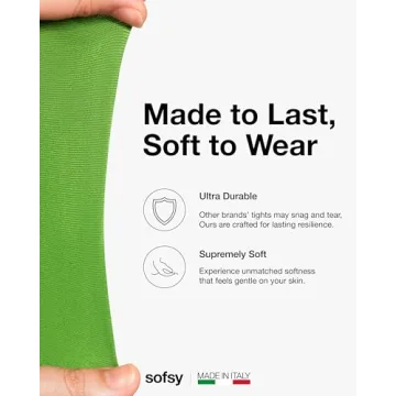 sofsy Clover Green Tights | Ultra Soft, Durable Pantyhose
