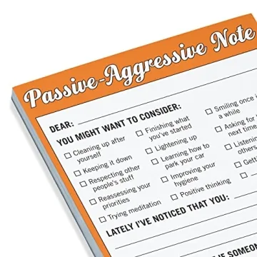 Hilarious Passive Aggressive Note Pad - Knock Knock