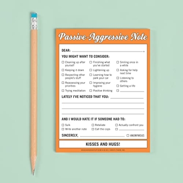 Hilarious Passive Aggressive Note Pad - Knock Knock