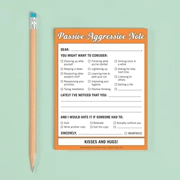 Hilarious Passive Aggressive Note Pad - Knock Knock