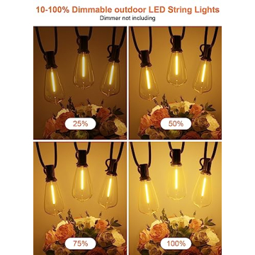 GPATIO 120FT Outdoor String Lights for Elegant Decor