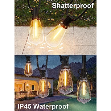 GPATIO 120FT Outdoor String Lights for Elegant Decor
