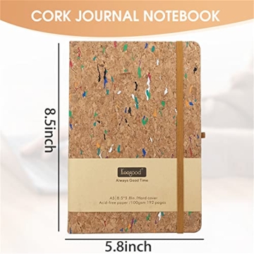 Keegood Cork Journal Notebook - Eco-Friendly & Stylish