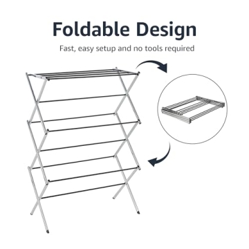 Amazon Basics Foldable Laundry Rack for All Indoor Drying
