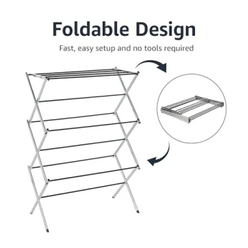 Amazon Basics Foldable Laundry Rack for All Indoor Drying