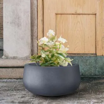 Kante Stylish 15.7" Concrete Planter with Drainage