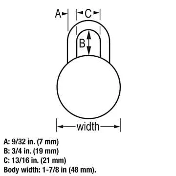 Master Lock 1561DLTBLU Locker Lock Combination Padlock, 1 Pack, Light Blue