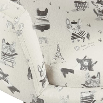 Luxury Upholstered Curved Pet Bed Stain Resistant Cream Gray