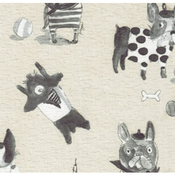 Luxury Upholstered Curved Pet Bed Stain Resistant Cream Gray